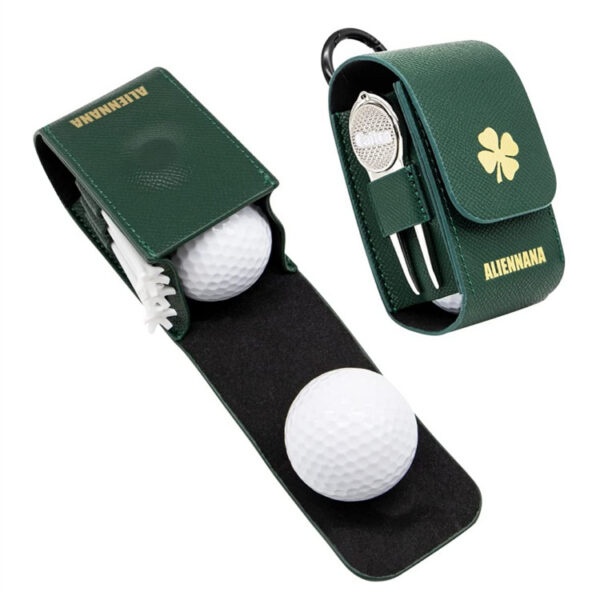 Waist Hanging Mini PU Leather Golf Pouch