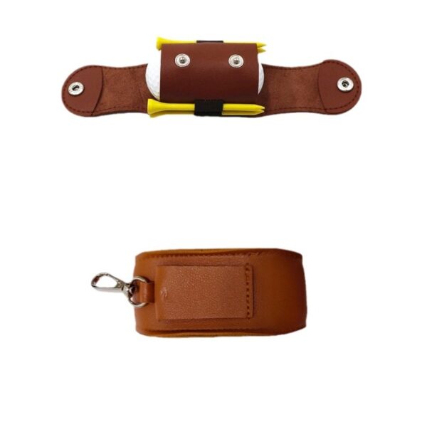 Customized Waist Hanging Portable Mini PU Leather Golf Pouch