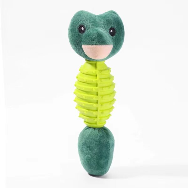 Squeaky Pet Toy with Plush Tail