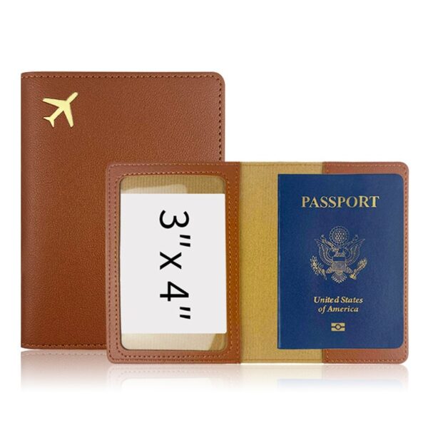 Business Travel Simple Airplane Passport Holder