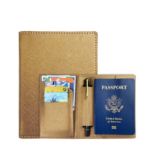 Travel Fashion Passport Case with Pen Insert