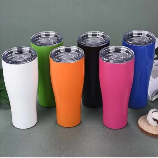 27 oz LUXE Stainless Steel Tumblers Clear Lids (Laser)