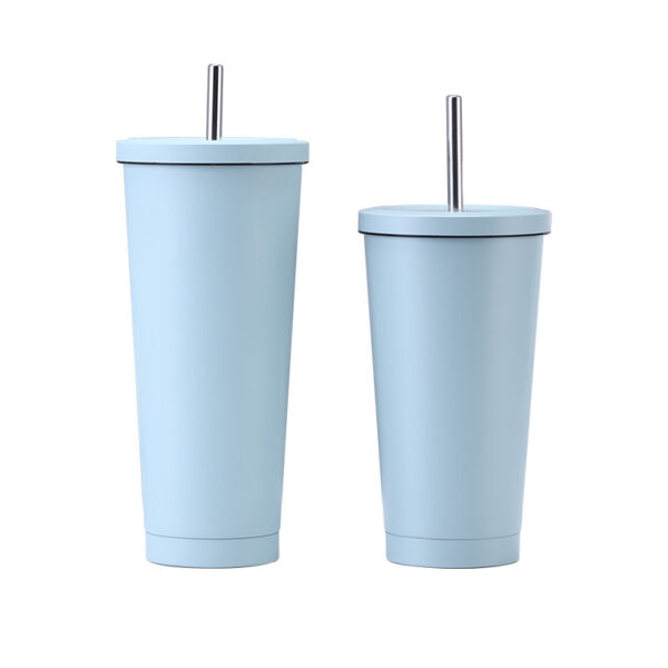 17oz Stainless Steel Straw Vacuum Coffee Cup