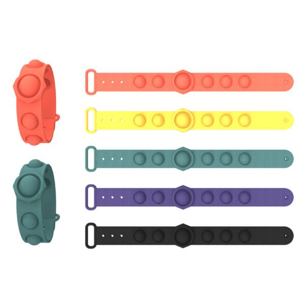 Multi-colored Silicone Pop Fidget Bracelet