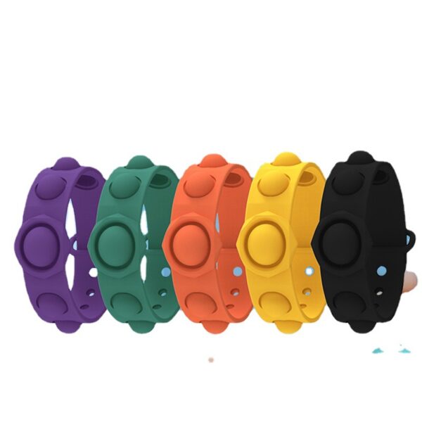 Multi-colored Silicone Pop Fidget Bracelet