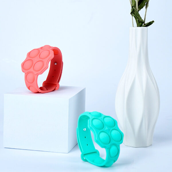 Multi-colored Silicone Pop It Fidget Bracelet