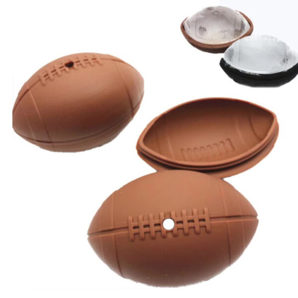 Silicone Football Shaped Ice Ball Mold