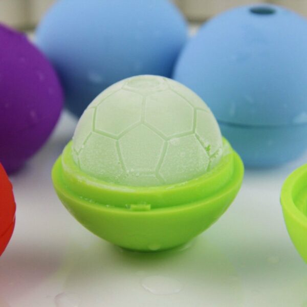 Silicone Soccer Shaped Ice Ball Mold