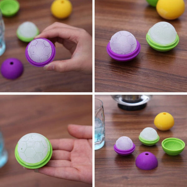 Silicone Soccer Shaped Ice Ball Mold