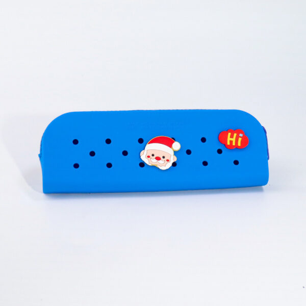 Silicone Hole Pencil Case With Custom Charms