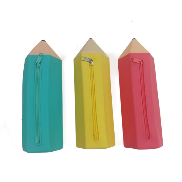 Pencil Shaped Silicone Pencil Case