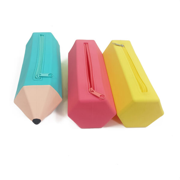 Pencil Shaped Silicone Pencil Case