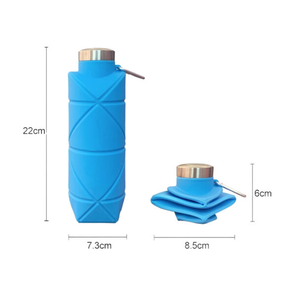 Outdoor Creative Food Grade Silicone Portable Folding Water Bottle