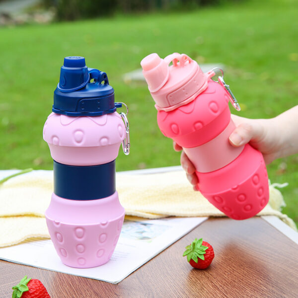 Silicone Travel Sports Water Bottle Outdoor Folding Mug