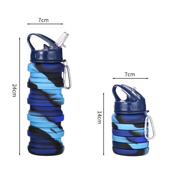 Outdoor Silicone Sports 17oz Water Bottle