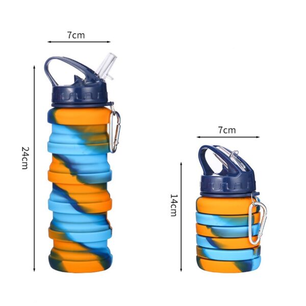 Outdoor Silicone Sports 17oz Water Bottle