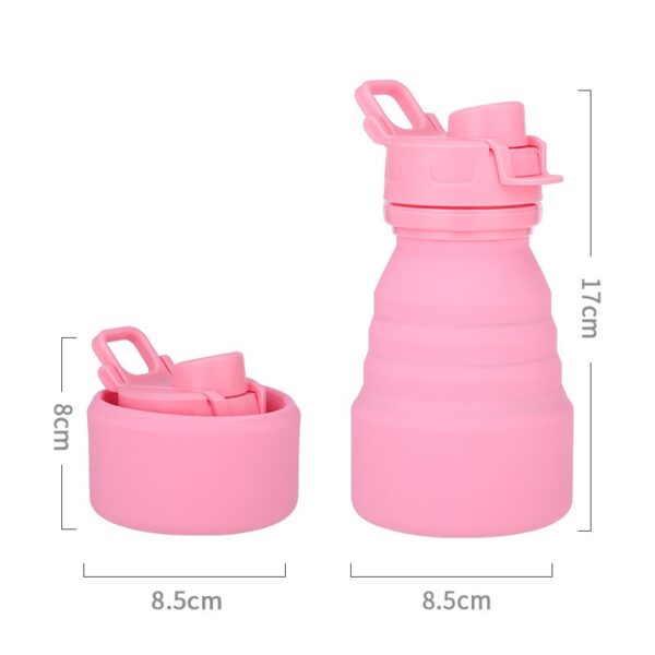 Silicone Folding Handle Mug Outdoor Sports Water Bottle