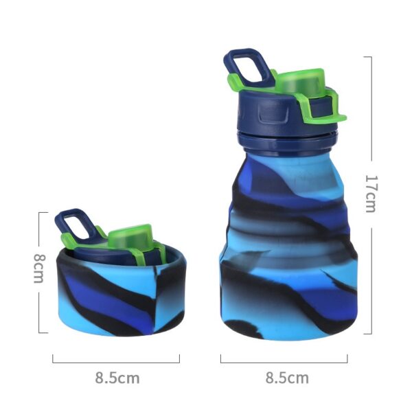 Silicone Folding Handle Mug Outdoor Sports Water Bottle