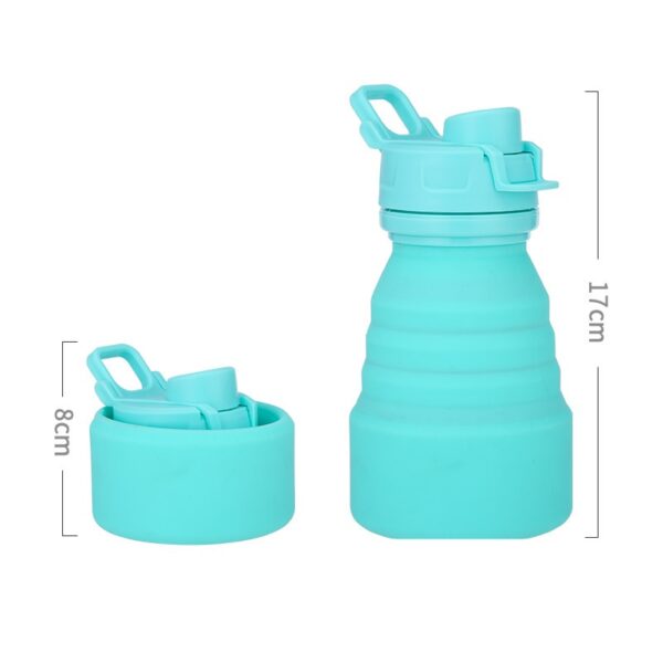 Silicone Folding Handle Mug Outdoor Sports Water Bottle