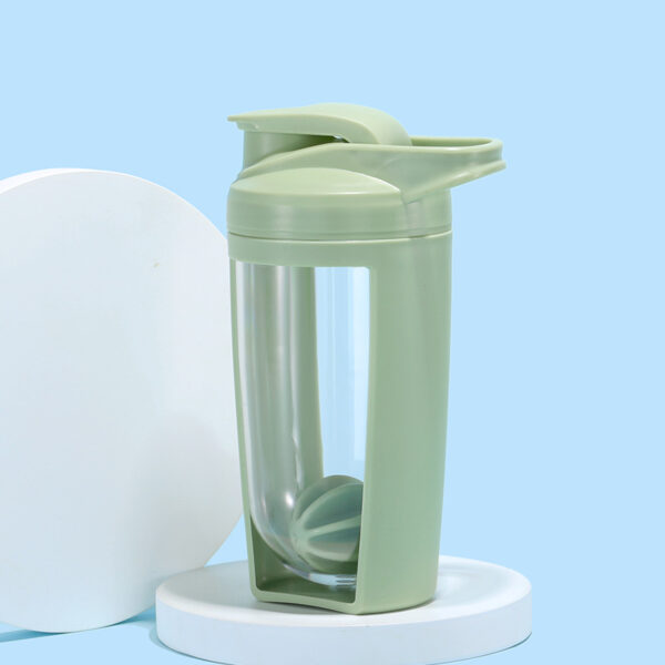 Outdoor Sports Water Bottle Plastic Protein Powder Shaking Cup