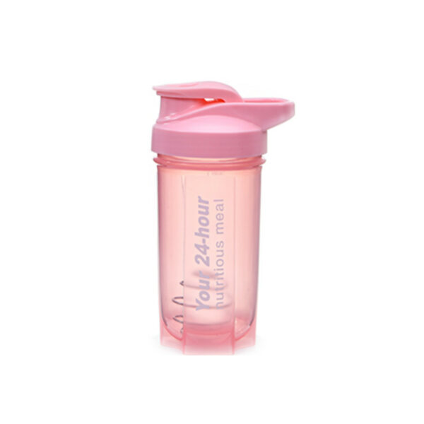 Portable 17oz Plastic Shaker Outdoor shaking Bottle with Handle