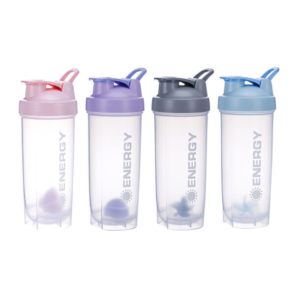 Portable 17oz Plastic Shaker Outdoor Shaking Bottle with Scale