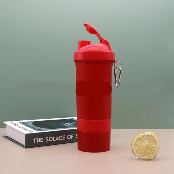 Plastic Large Capacity 20oz Shaking Bottle with Buckle