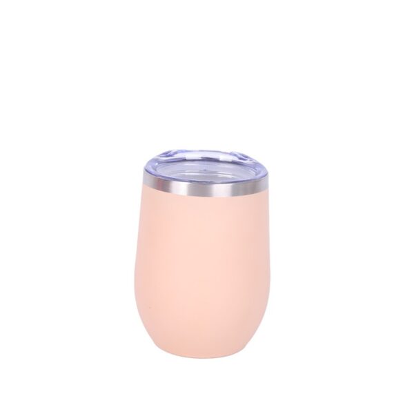 Double-layer Red Wine Cup Stainless Steel Insulation U-shaped Eggshell Mug Customized Logo