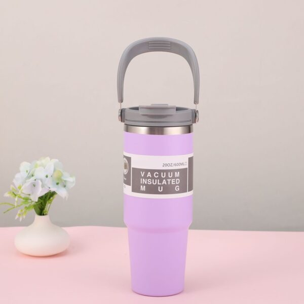 Large Capacity Portable Insulation Cup Sports Coffee Mug 304 Stainless Steel Straw Bottle