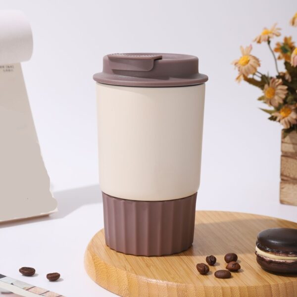 Simple Stainless Steel Mug Insulated Coffee Cup Portable Bottle