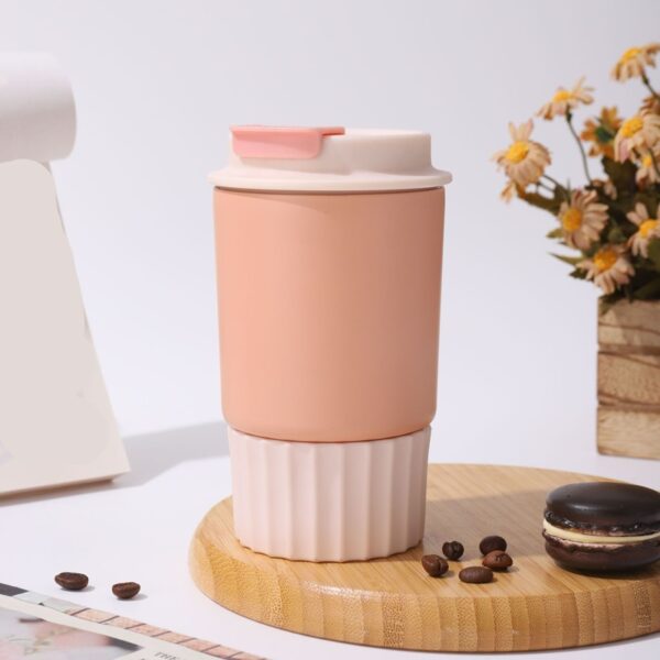 Simple Stainless Steel Mug Insulated Coffee Cup Portable Bottle