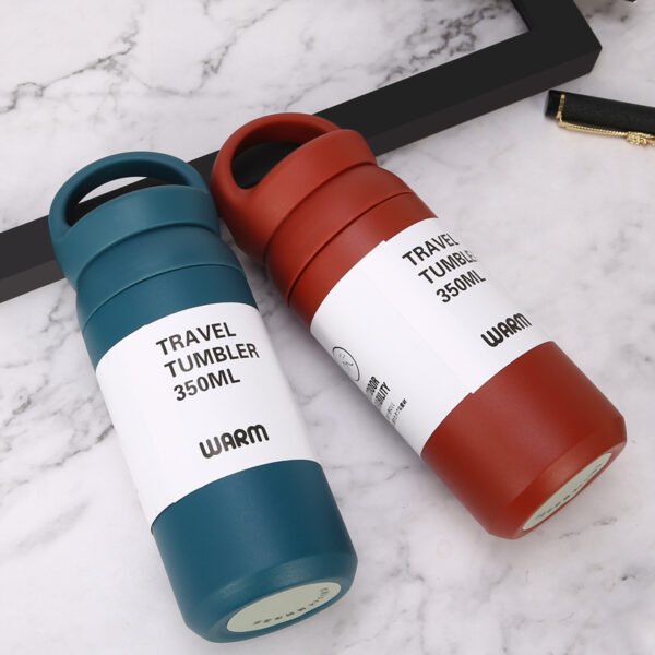 Outdoor Portable Advertsing Stainless Steel Water Bottle with Handle