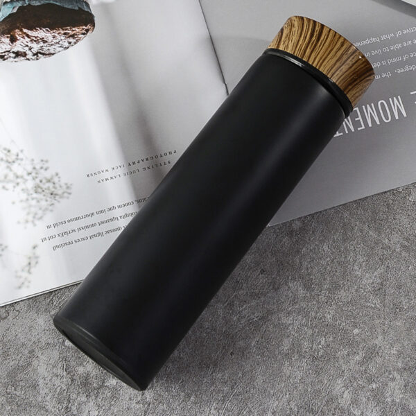 Wholesale Stainless Steel Water Bottle with Wood-grain Lid