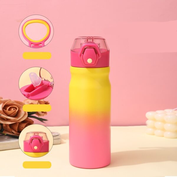 New Outdoor Sports Water Bottle Double-layer 304 Stainless Steel Insulation Cup