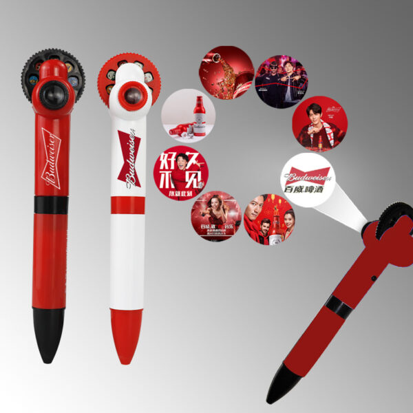 Promotional Rotary 8 Figure Projection Pen