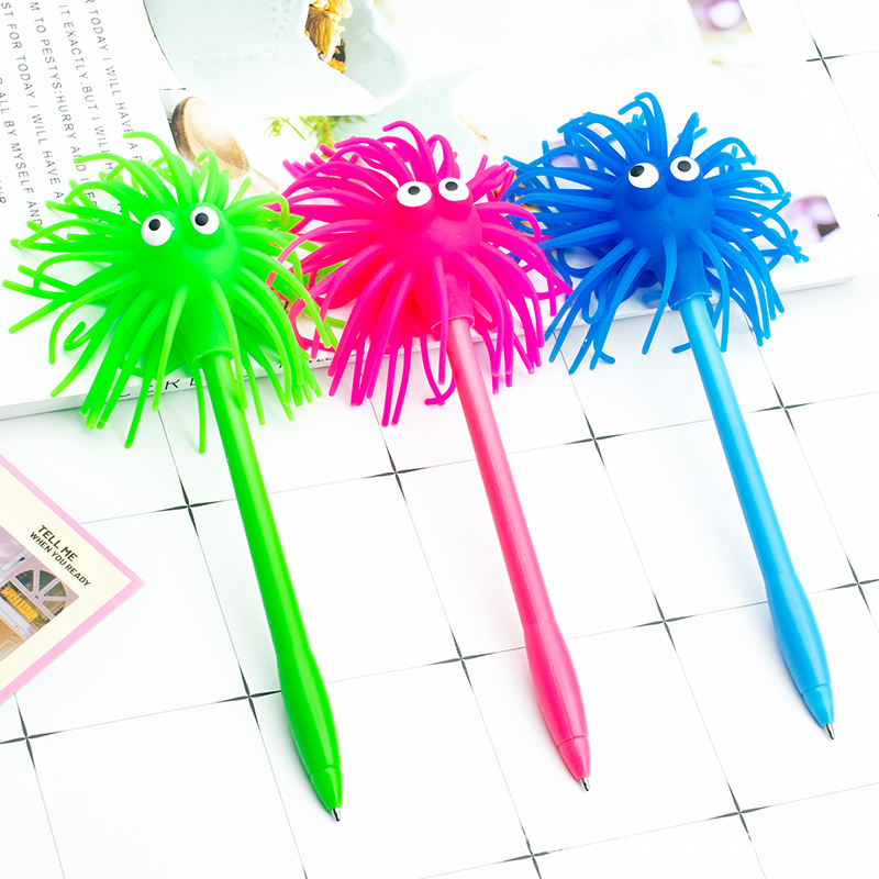 Super Cute Monster Fuzzy Ball Pen