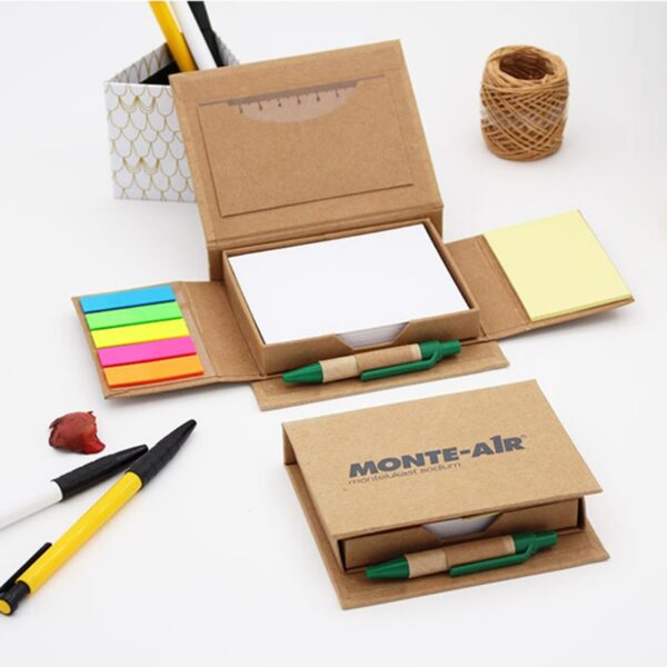 Kraft Paper Flap Note Box