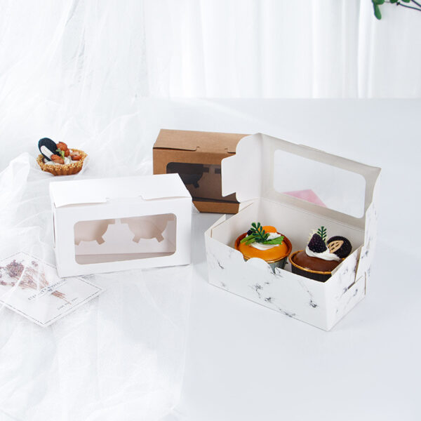 Durable Kraft Paper Cake Box