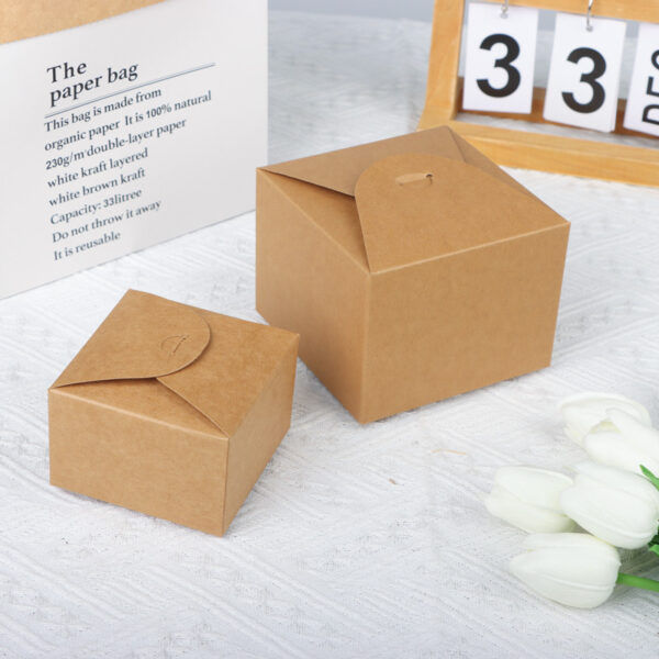 Customized Creative New Square Kraft Paper Packaging Box