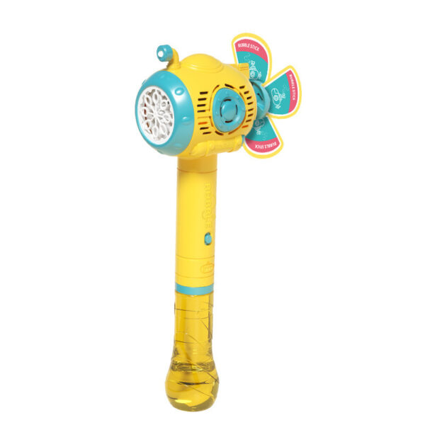 Leak-proof Watercraft Shaped Bubble Wand with Pinwheel