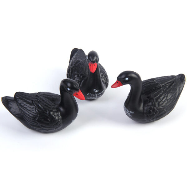 PU Foam Black Swan Shaped Stress Reliever