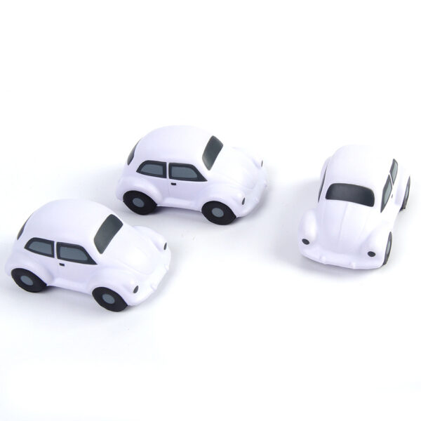 PU Foam White Beetle Car Shaped Stress Reliever