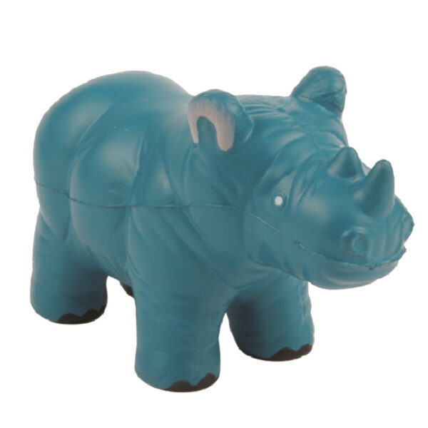 PU Foam Blue Rhino Shaped Stress Reliever