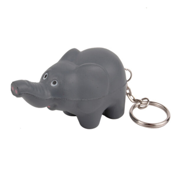 PU Foam Gray Baby Elephant Shaped Stress Reliever