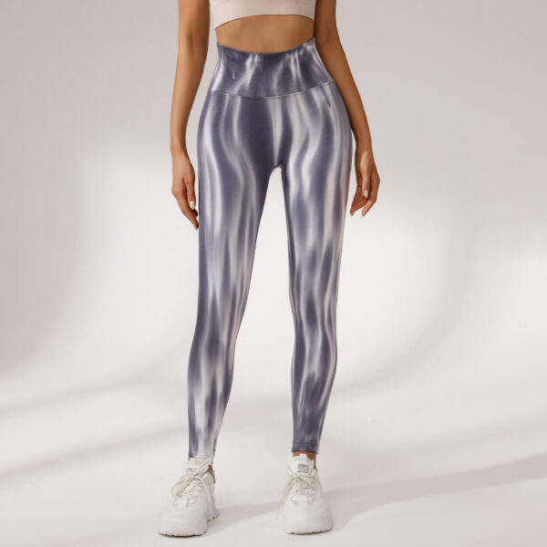 Tie-Dye Printed High Waist Peach Butt Yoga Pants