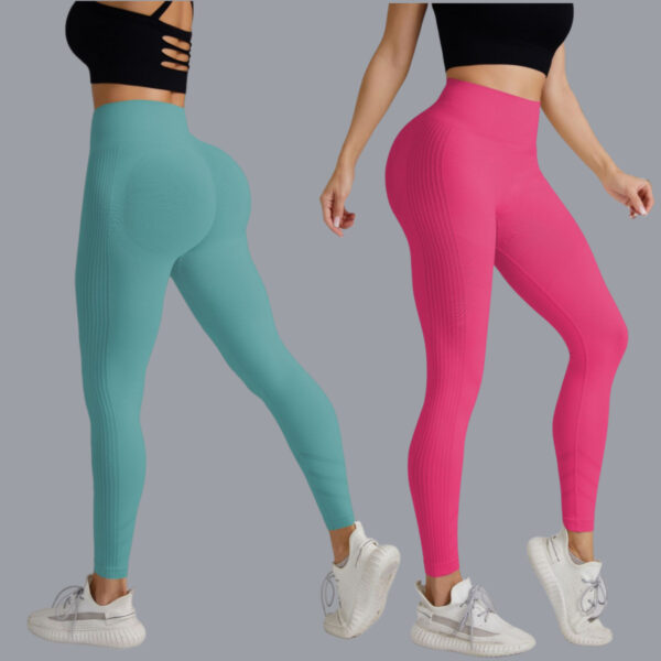 High-waisted and Breathable Peach Butt Yoga Pants