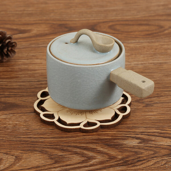 Creative Heat Insulation Openwork Carved Lotus Shape Coaster