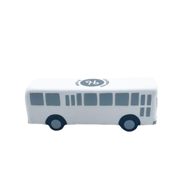 PU Foam Metro Bus Shaped Stress Reliever with Customized Logo