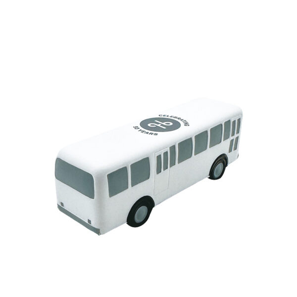 PU Foam Metro Bus Shaped Stress Reliever with Customized Logo