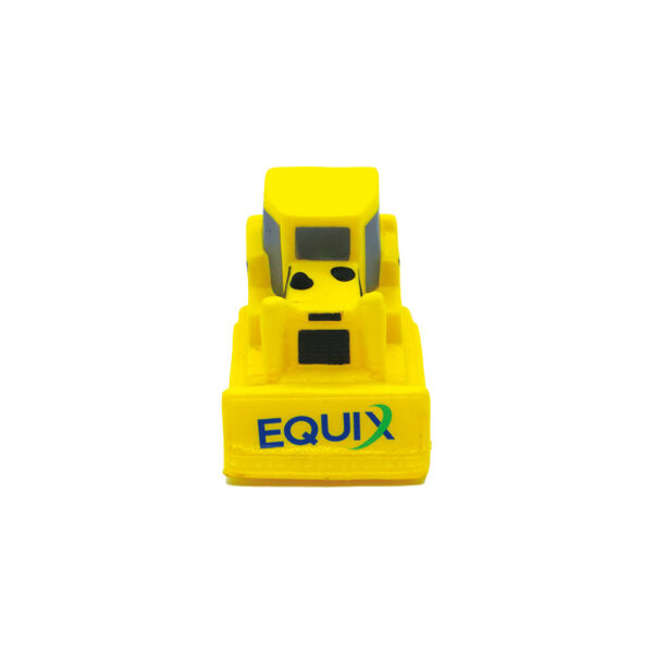 PU Foam Yellow Bulldozer Shaped Stress Reliever with Customized Logo